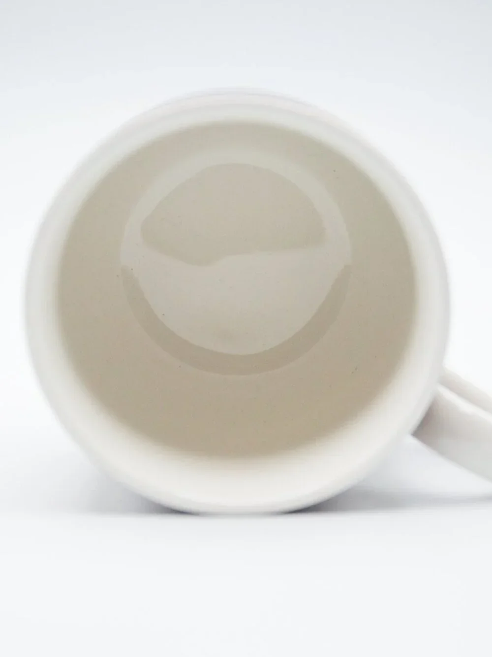 NEW - McDonald's McCafe BLUE GOLD BROWN Wide Coffee Tea Mug Cup With Hearts Logo